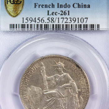 Indochine 50 centimes 1936 PCGS AU58