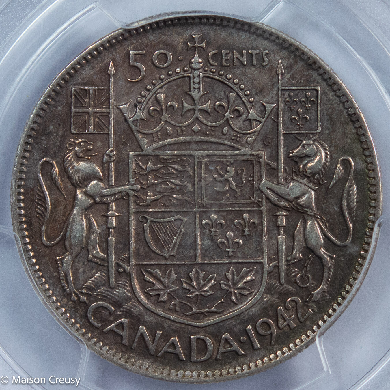 Canada 50 cents 1942 PCGS XF45