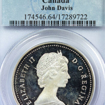 Canada dollar 1987 détroit de Davis PCGS PR64 DCAM