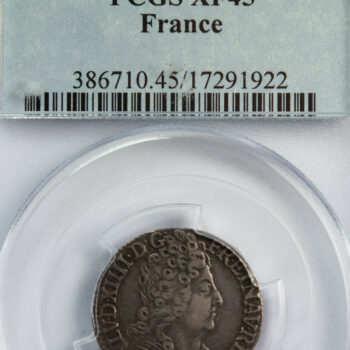 Louis XIV 1/10 d'écu aux 3 couronnes 1715 Lyon
