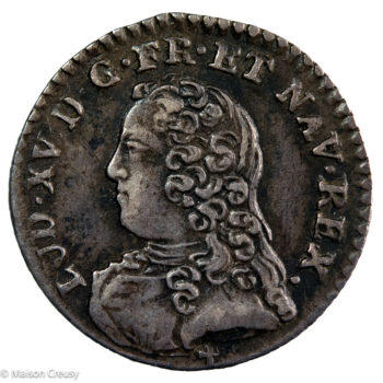 Louis XV 1/20ème d'écu aux branches d'olivier 1729 Orléans