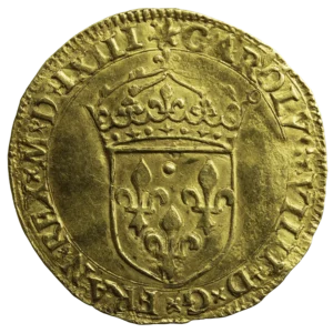 Charles IX écu d'or au soleil 1563 Montpellier
