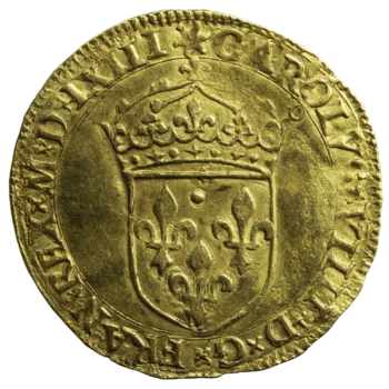 Charles IX écu d'or au soleil 1563 Montpellier