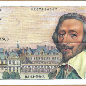 Billet de 10 Nouveaux Francs Richelieu 1-12-1960