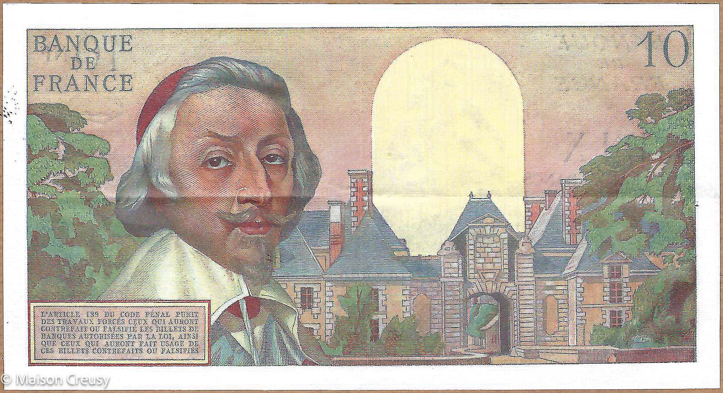 Billet de 10 Nouveaux Francs Richelieu 1-12-1960