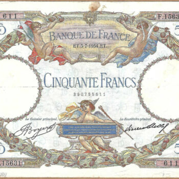 Billet 50 francs merson 5-7-1934