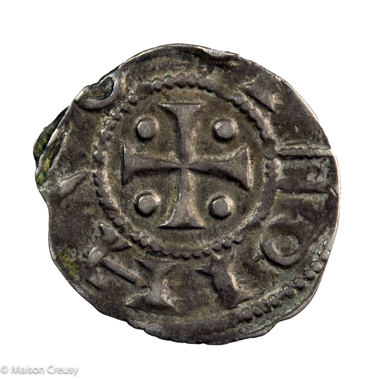 Flander Ename Abbey AR denarius