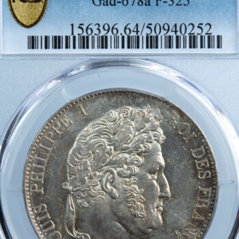 Louis Philippe 5 francs 1846 Paris PCGS MS64