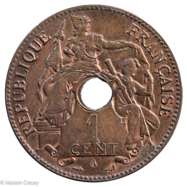 Indochina AE cent 1897