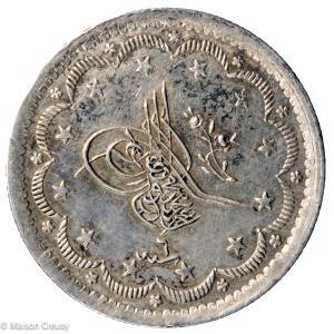 Turquie Abd al-Mejid 10 kurush 1255 année 6