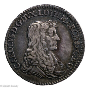 Lorraine Charles IV 1/2 teston 1663 Nancy