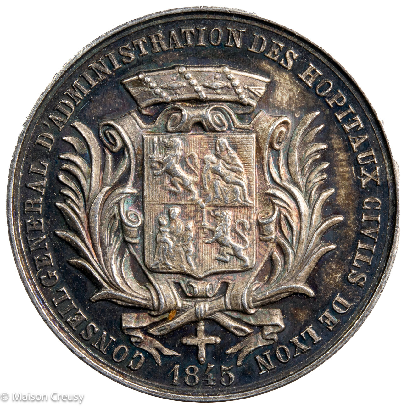 Civil Hospitals of Lyon AR jeton 1845