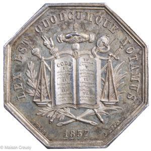 Silver jeton Vienne 1837