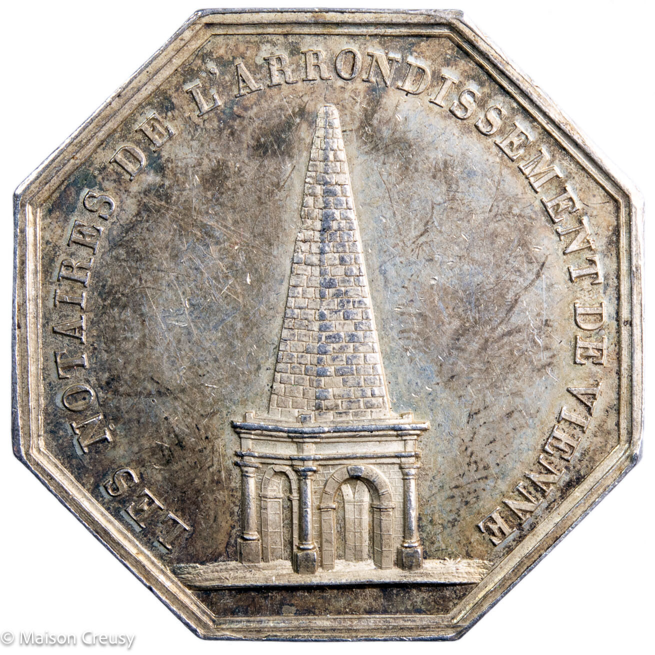 Silver jeton Vienne 1837