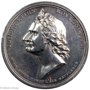 Frères Montgolfier médaille par Gatteaux