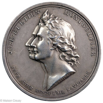 Frères Montgolfier médaille par Gatteaux
