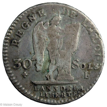 Constitution 30 sols 1791 Limoges