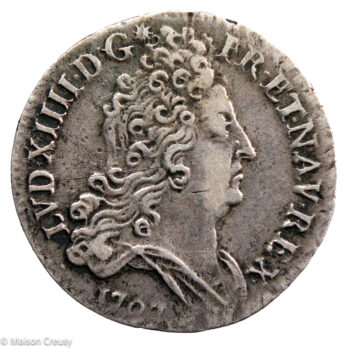 Louis XIV 10 sols aux insignes 1707 Lyon