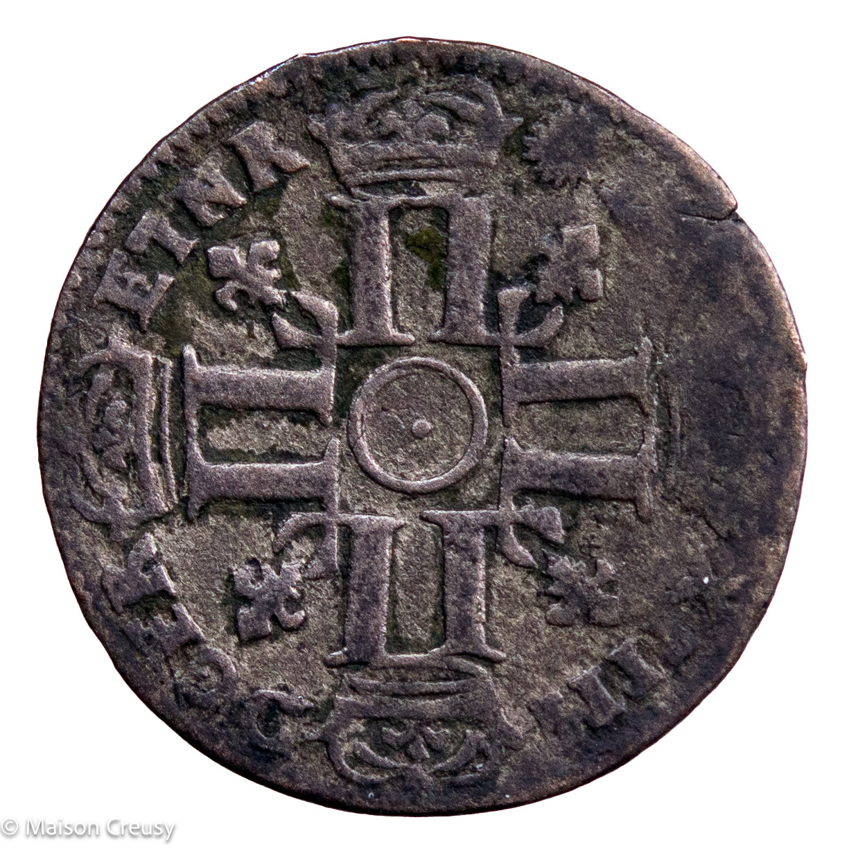 Louis XIV sol de 15 deniers de Bearn 1696 Pau