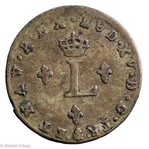 Louis XV double sol 1739 Riom
