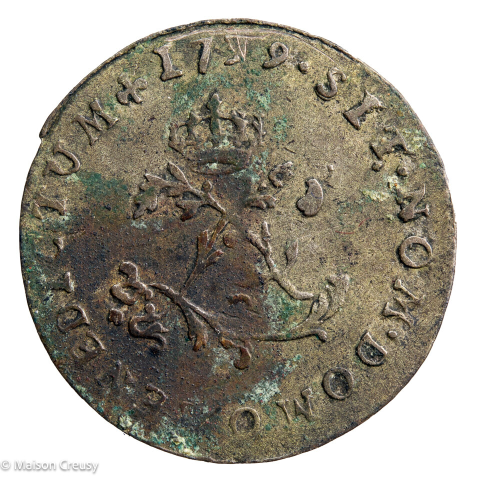 Louis XV double sol 1739 Riom