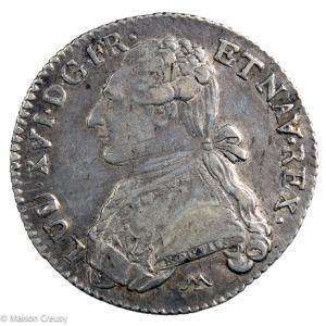 Louis XVI 1/5 écu 1787 Montpellier