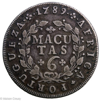 Portugal Angola 6 Macutas 1789