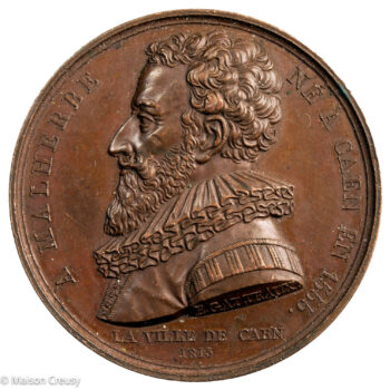 Poètes Médaille Hommage à Malherbe