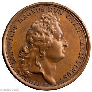 Louis XIV AE medal 1689 by Mauger
