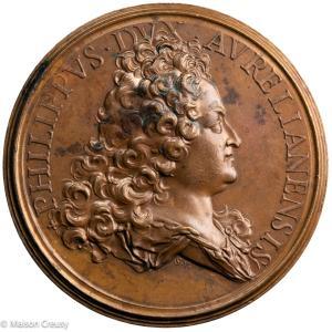 Philippe II d'Orléans AE Medal 1715