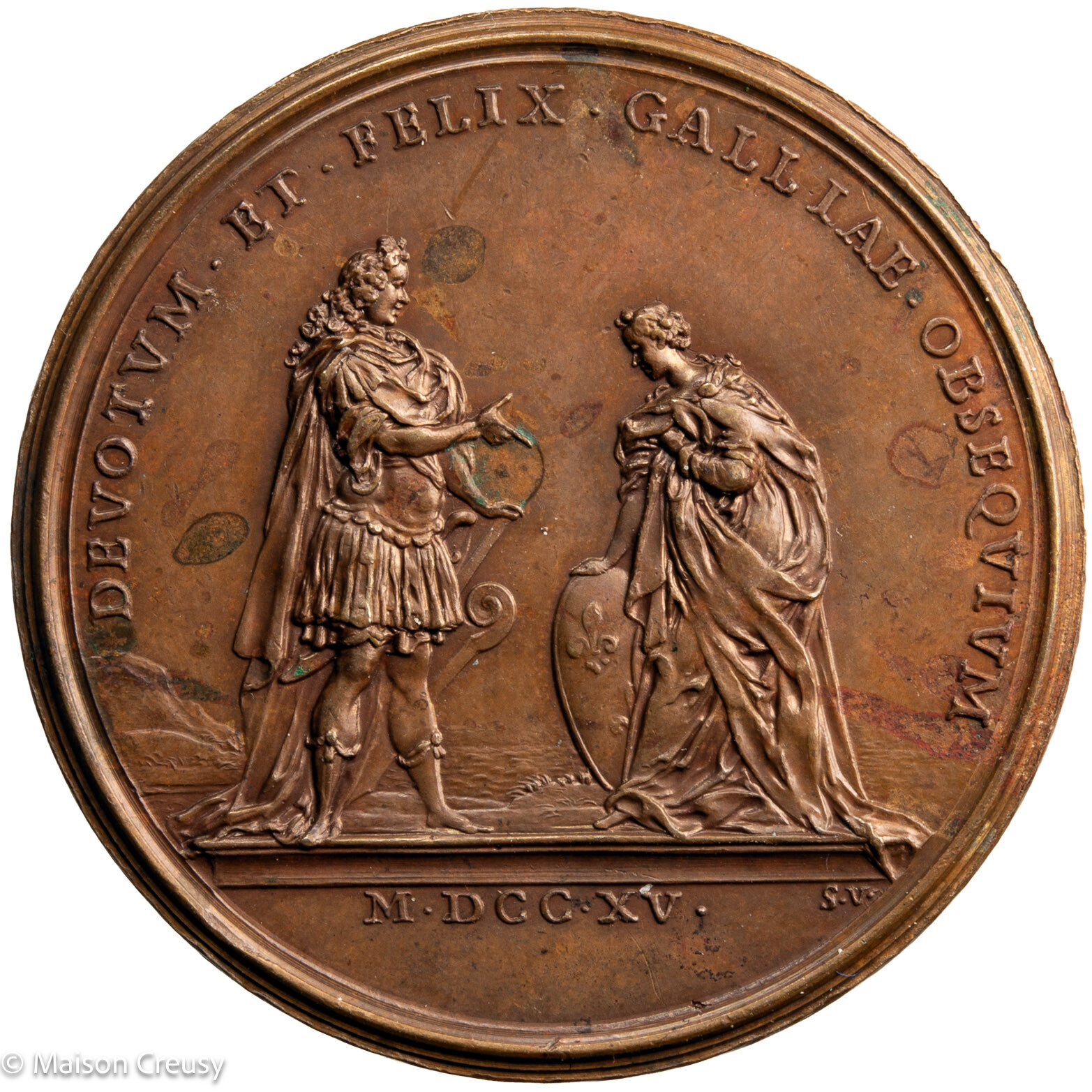 Philippe II d’Orléans AE Medal 1715