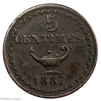 Mines de l'Argentière 5 centimes 1887