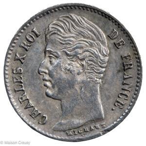 Charles X 1/4 de franc 1829 Paris
