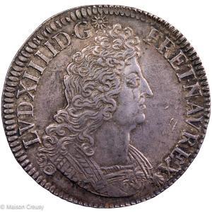 Louis XIV écu aux insignes 1701 Paris réformation