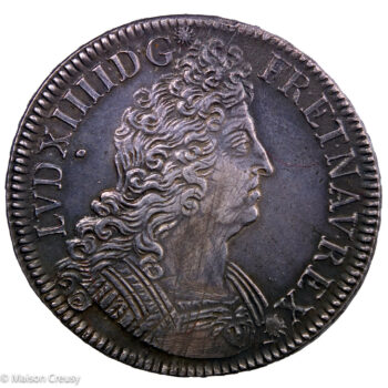 Louis XIV écu aux insignes 1703 Paris flan neuf