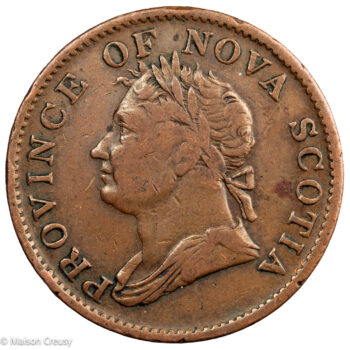 Canada Nouvelle Ecosse half penny token 1832
