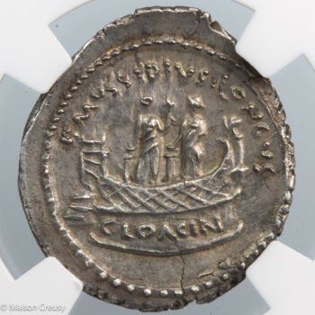 Mussidia denier frappé en 42 avant