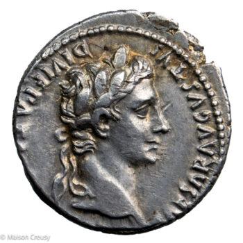 Auguste denier Gaius et Lucius Lyon