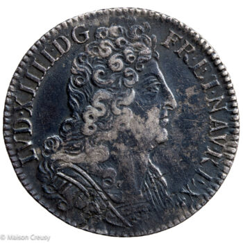 Louis XIV 1/4 d'écu aux 3 couronnes 1711 Paris