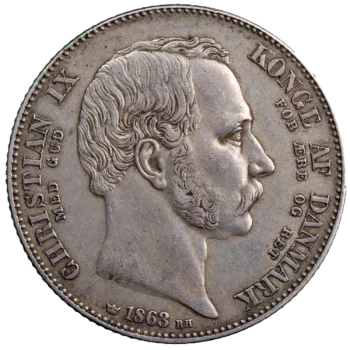 Danemark Christian IX 2 rigsdaler 1863