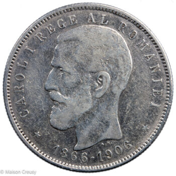 Roumanie Carol Ier 5 Lei 1906