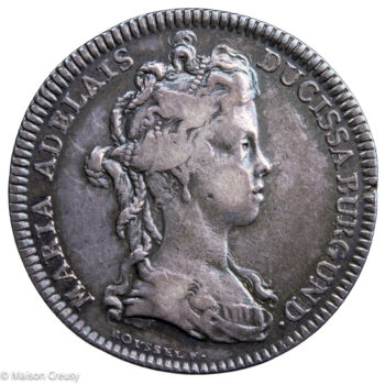 Marie Adélaide de Savoie duchesse de Bourgogne jeton 1698