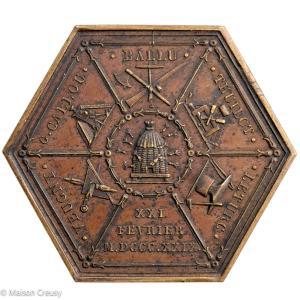 Jeton société des constructeurs réunis 1829