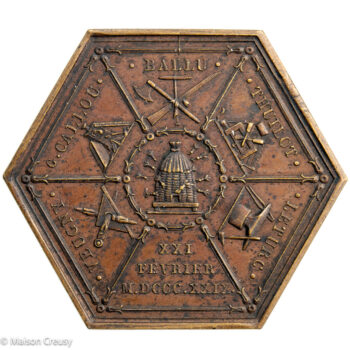 Jeton société des constructeurs réunis 1829