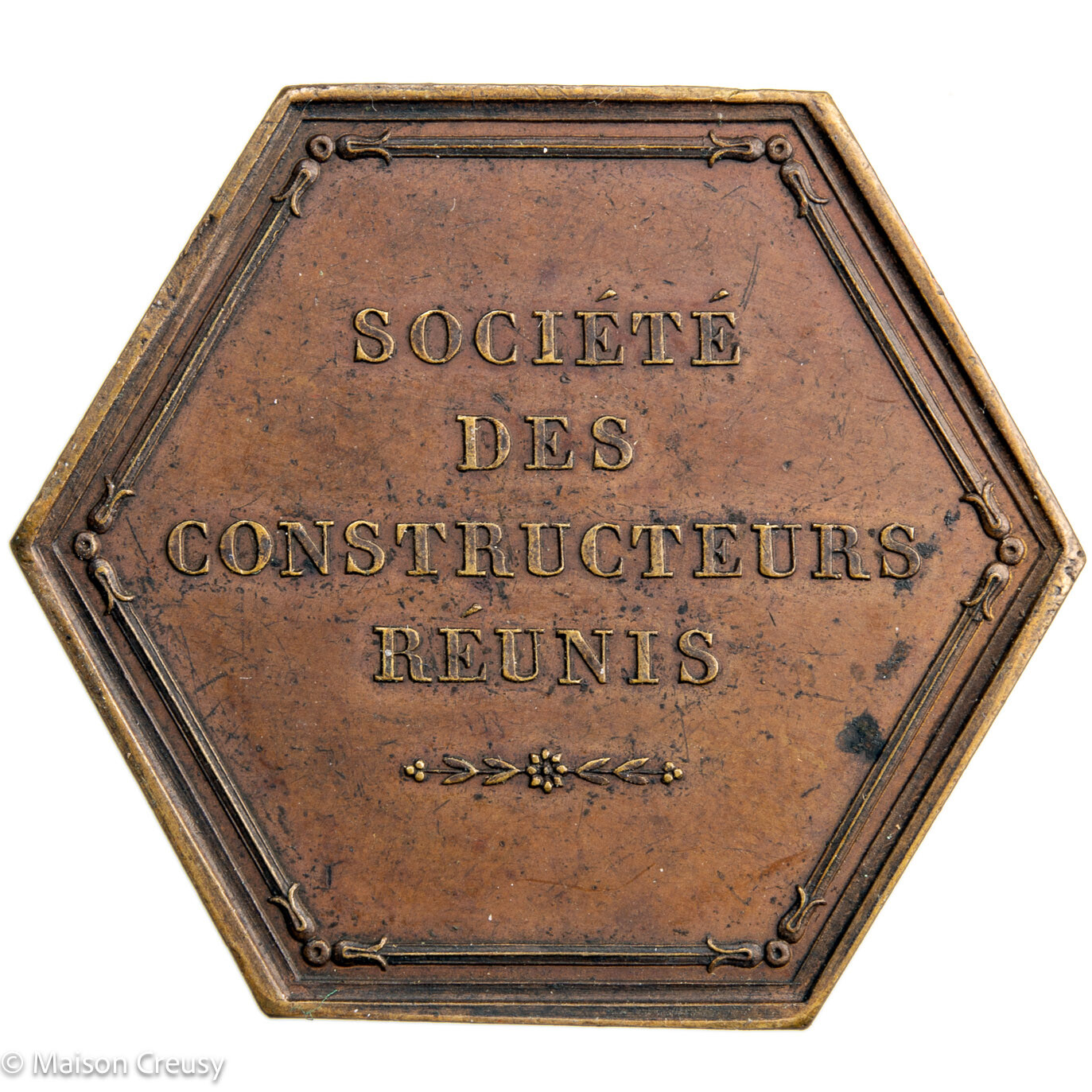 Jeton société des constructeurs réunis 1829