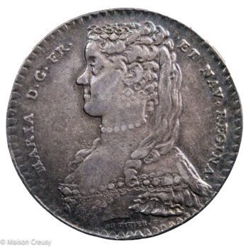 Marie Lesczinsca jeton 1734 Maison de la reine