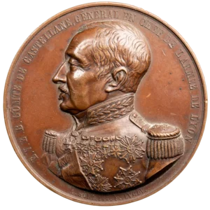 Médaille general Castellane Lyon 1851