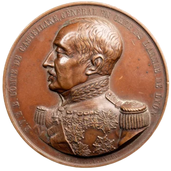Médaille general Castellane Lyon 1851