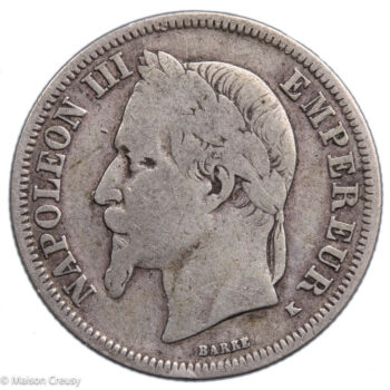 Napoléon III 2 francs 1866 Bordeaux