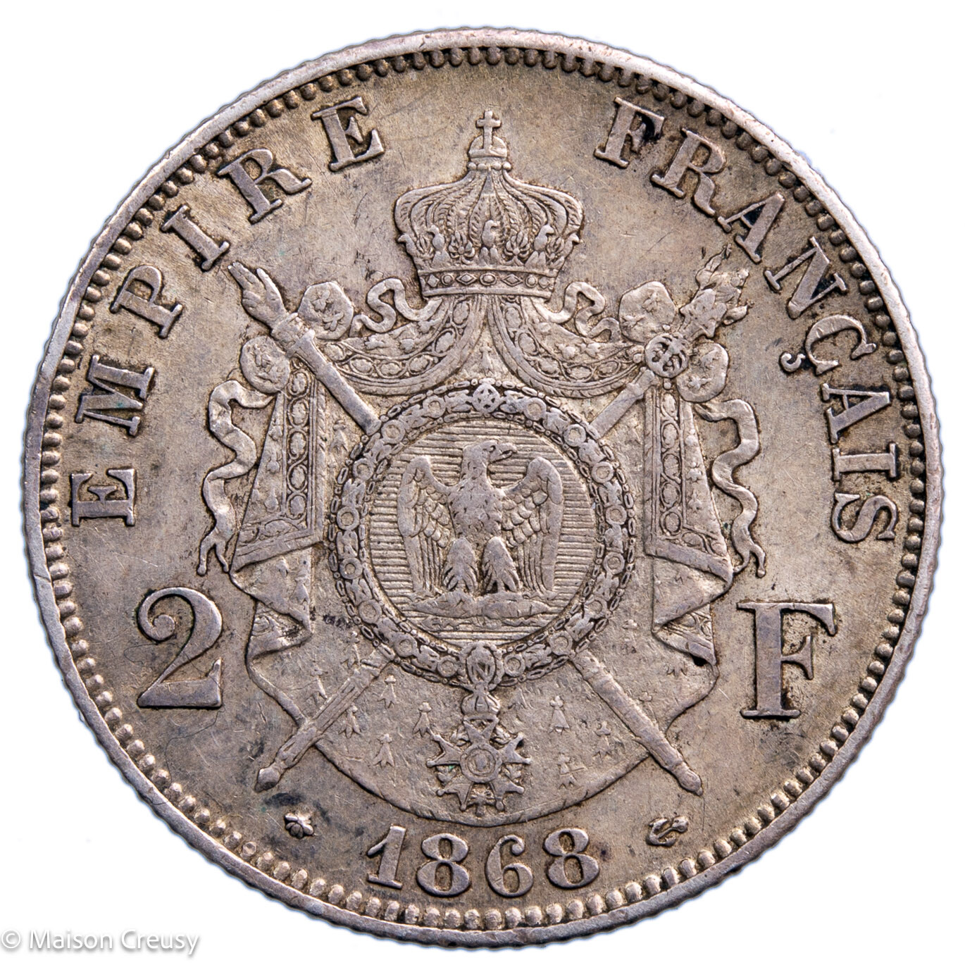 Napoléon III AR 2 francs 1868 Paris